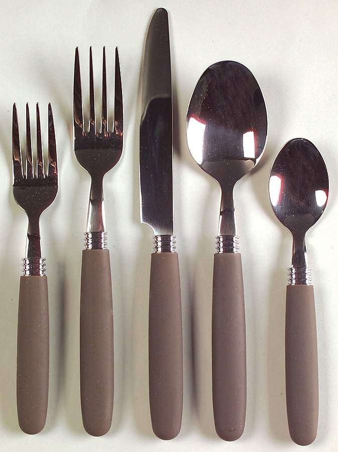 Colorwave Chocolate 5 Pc Place Setting-Flatware (K1,F2,SF,TSP,PLAS) by Noritake-1