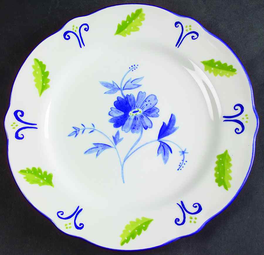 Blue Spring Salad Plate by Noritake-1