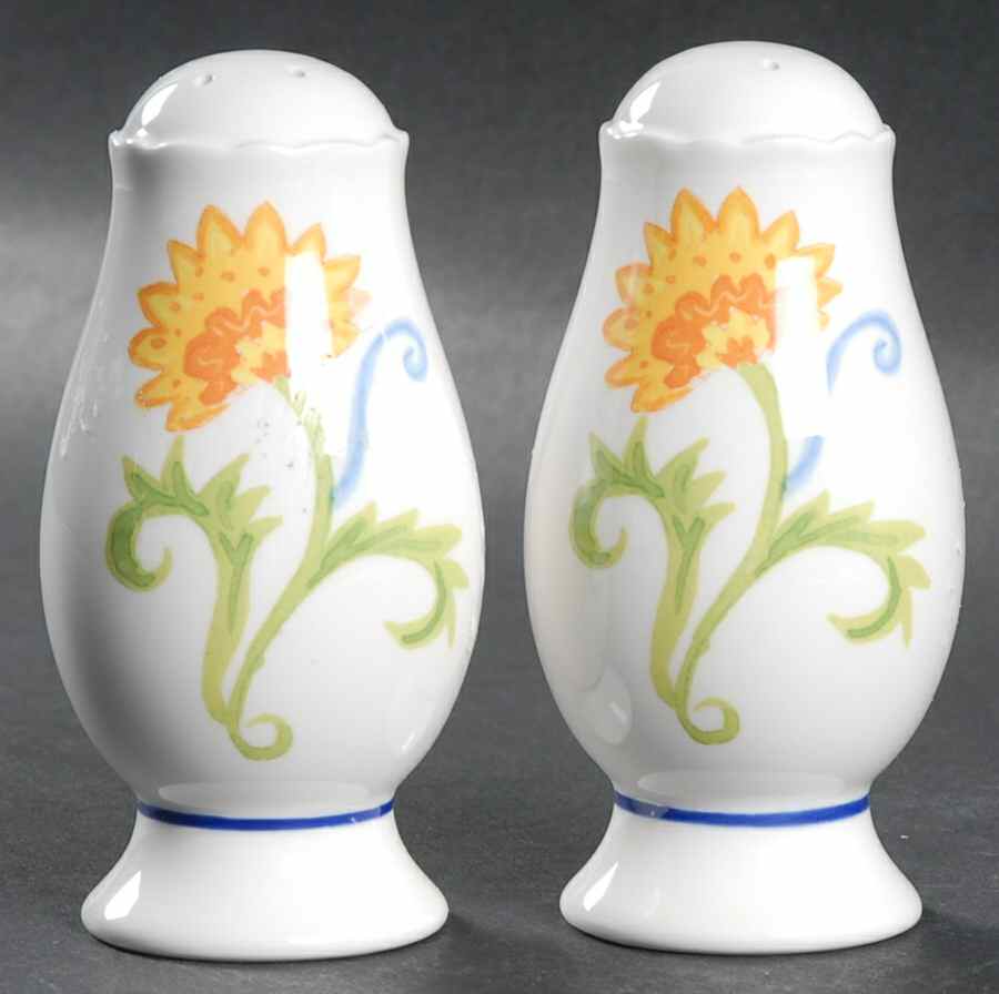 Sunshine Floral Salt & Pepper Set by Noritake-1