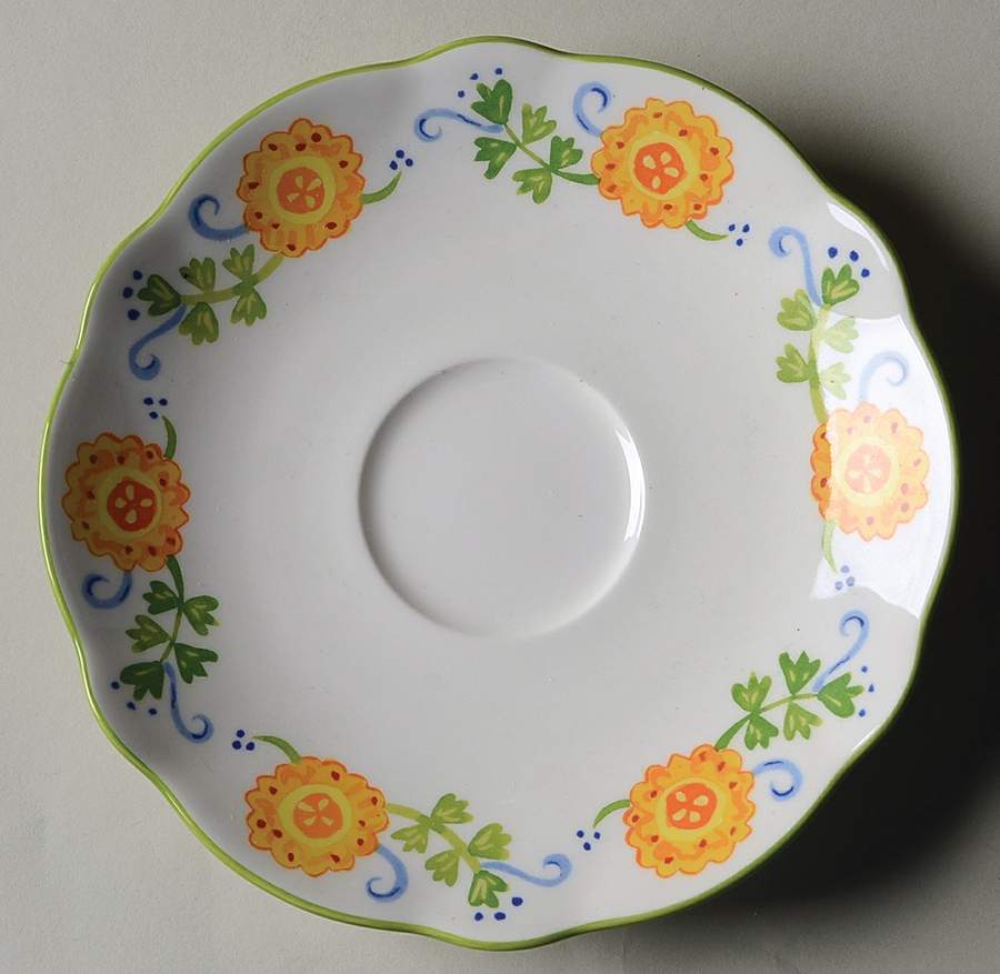 Sunshine Floral Saucer by Noritake-1