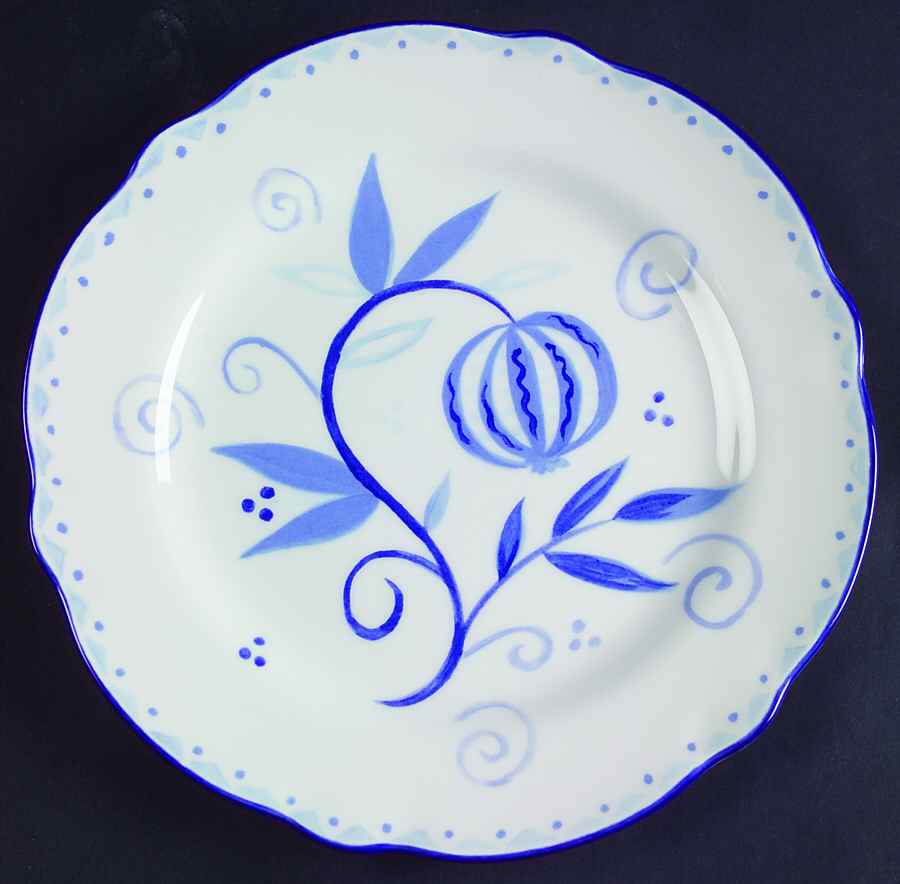 Blue Sunrise Salad Plate by Noritake-1