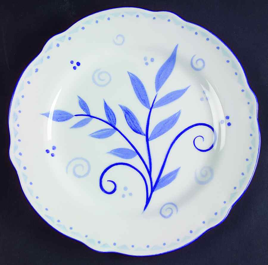 Blue Sunrise Salad Plate by Noritake-1