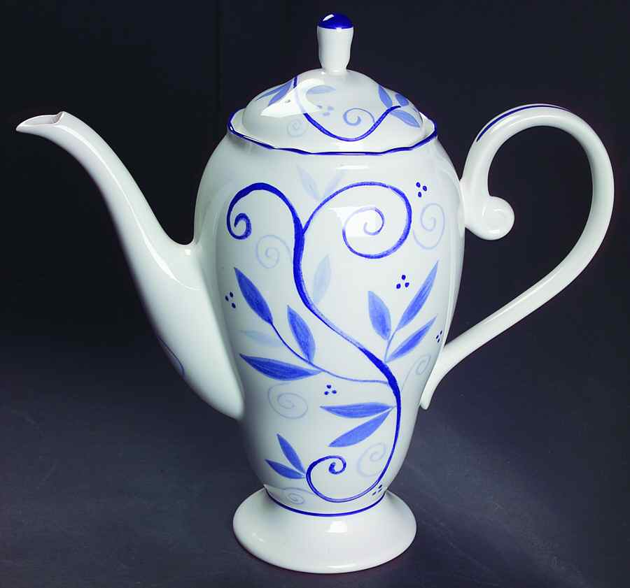 Blue Sunrise Tea/Coffee Pot & Lid by Noritake-1