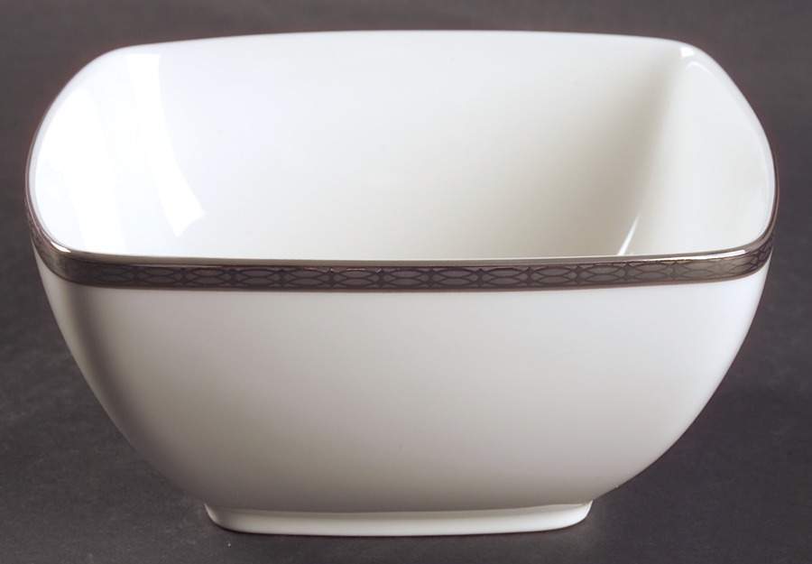 Cascade Platinum 5" Square Vegetable Bowl by Noritake-1