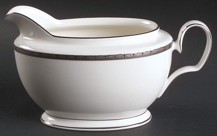 Cascade Platinum Gravy Boat by Noritake-1