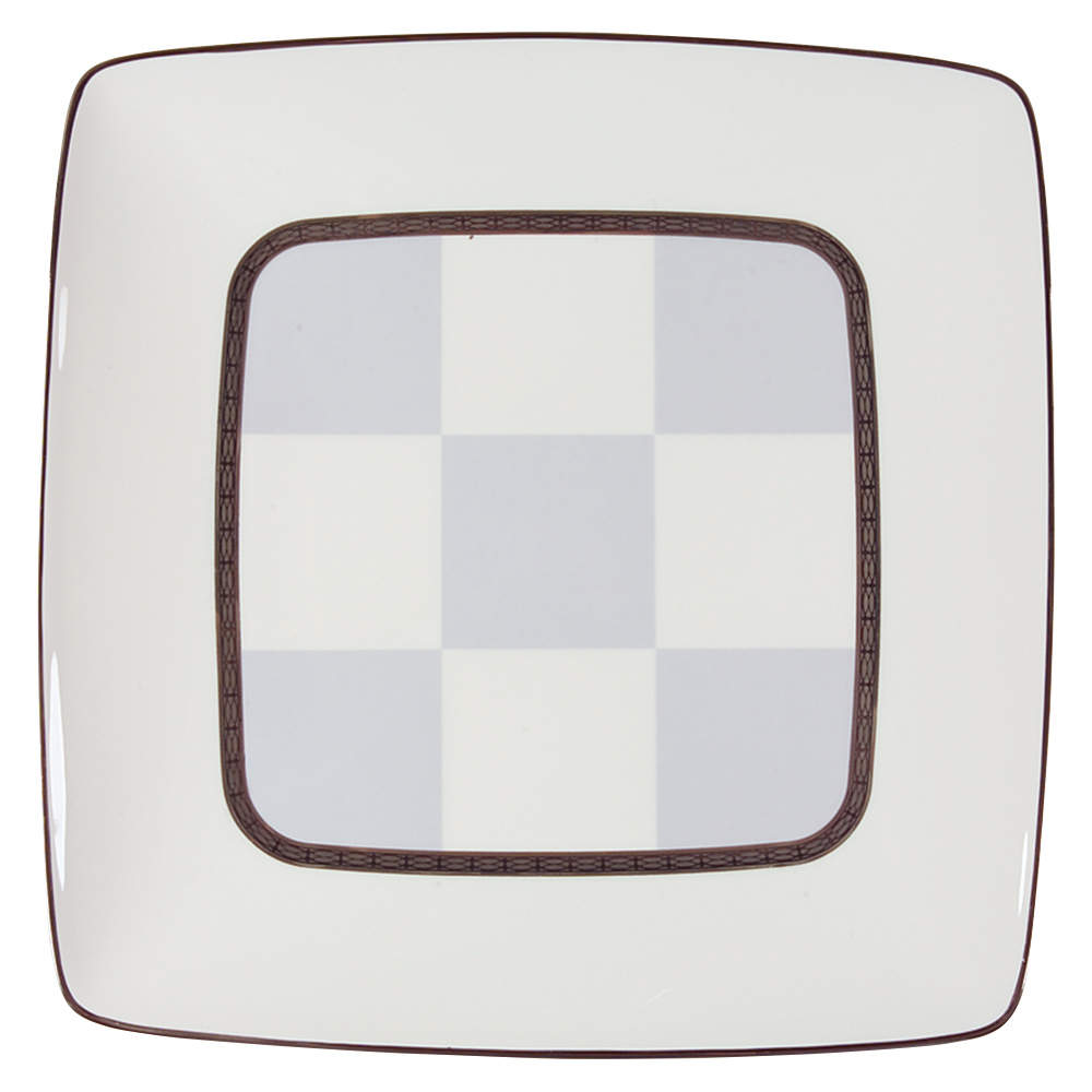 Cascade Platinum Square Accent Dinner Plate by Noritake-1