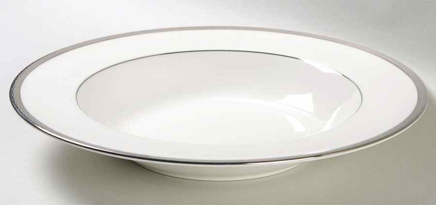 Cascade Platinum Large Rim Soup Bowl by Noritake-1