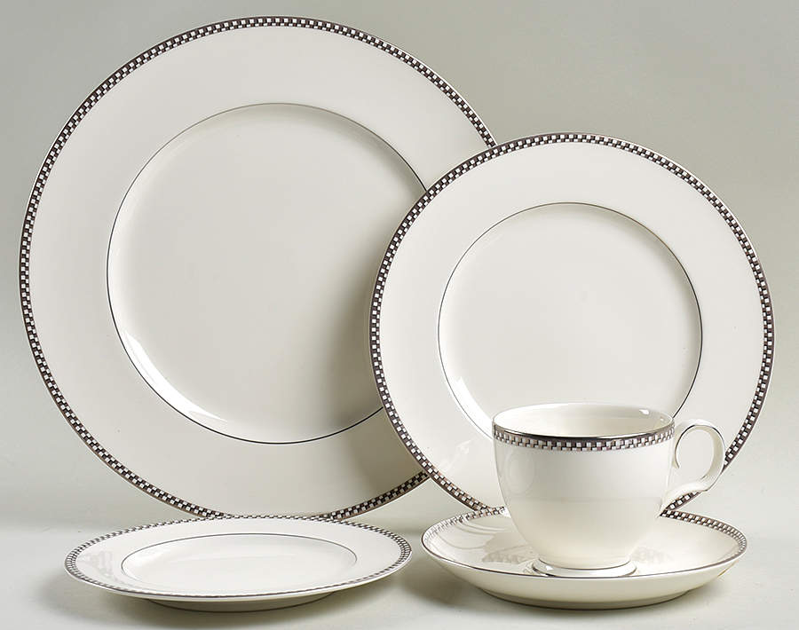 Cellini Platinum 5 Piece Place Setting by Noritake-1