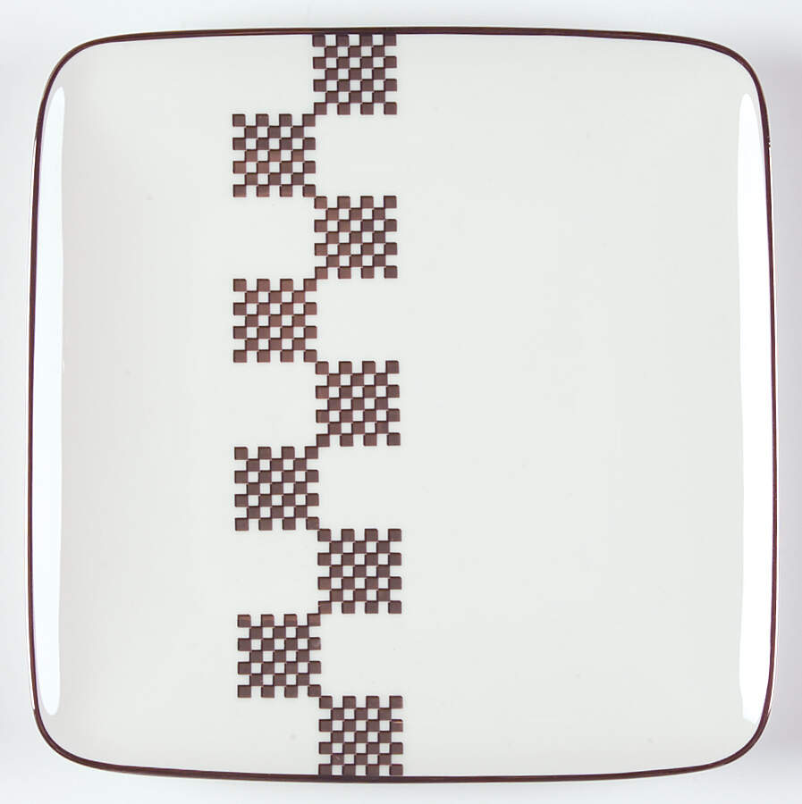 Cellini Platinum Square Accent Salad Plate by Noritake-1