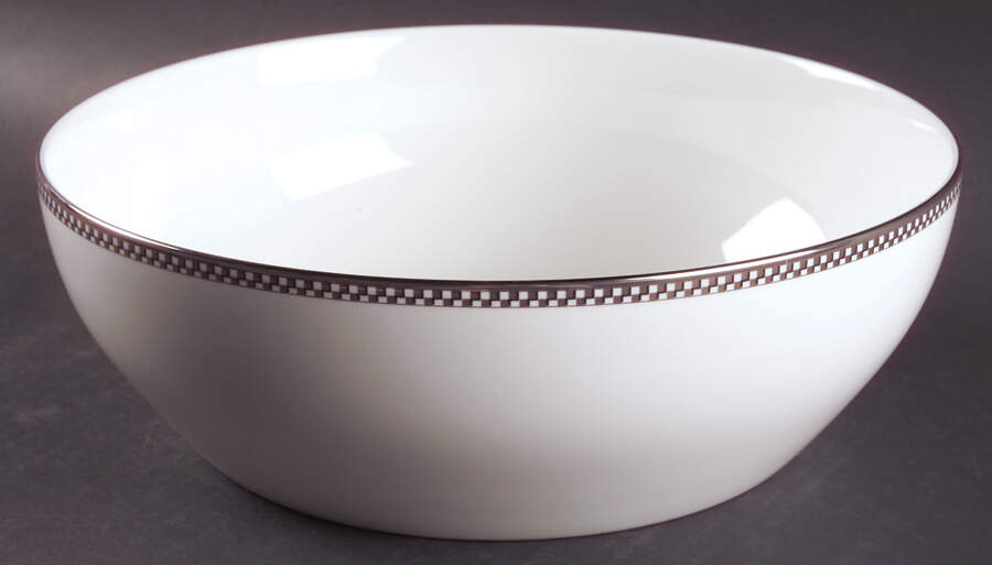 Cellini Platinum 10" Round Vegetable Bowl by Noritake-1