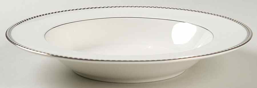 Cellini Platinum Large Rim Soup Bowl by Noritake-1