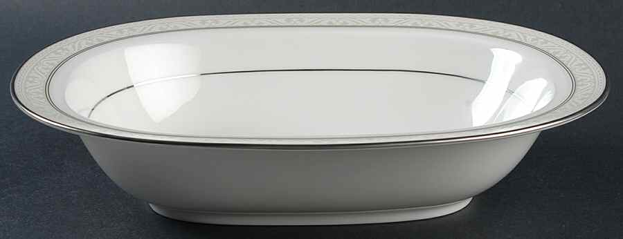 Montvale Platinum 10" Oval Vegetable Bowl by Noritake-1