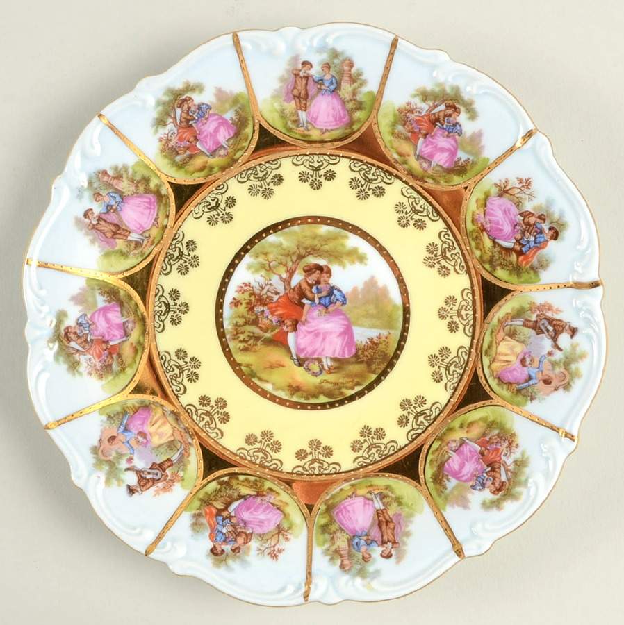 Love Story Scalloped Salad Plate by NC West Germany-1