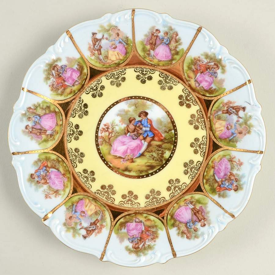 Love Story Scalloped Salad Plate by NC West Germany-1