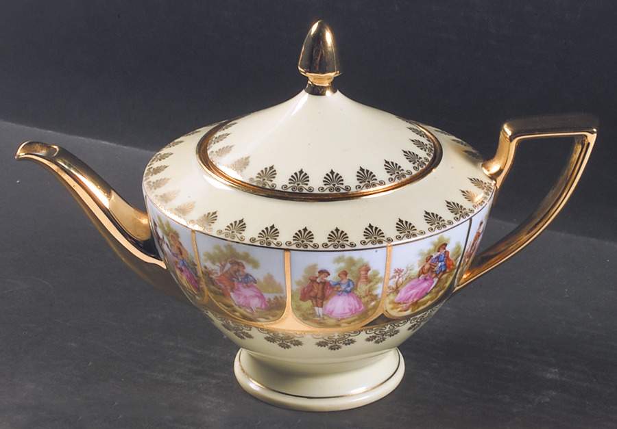 Love Story Teapot & Lid by NC West Germany-1