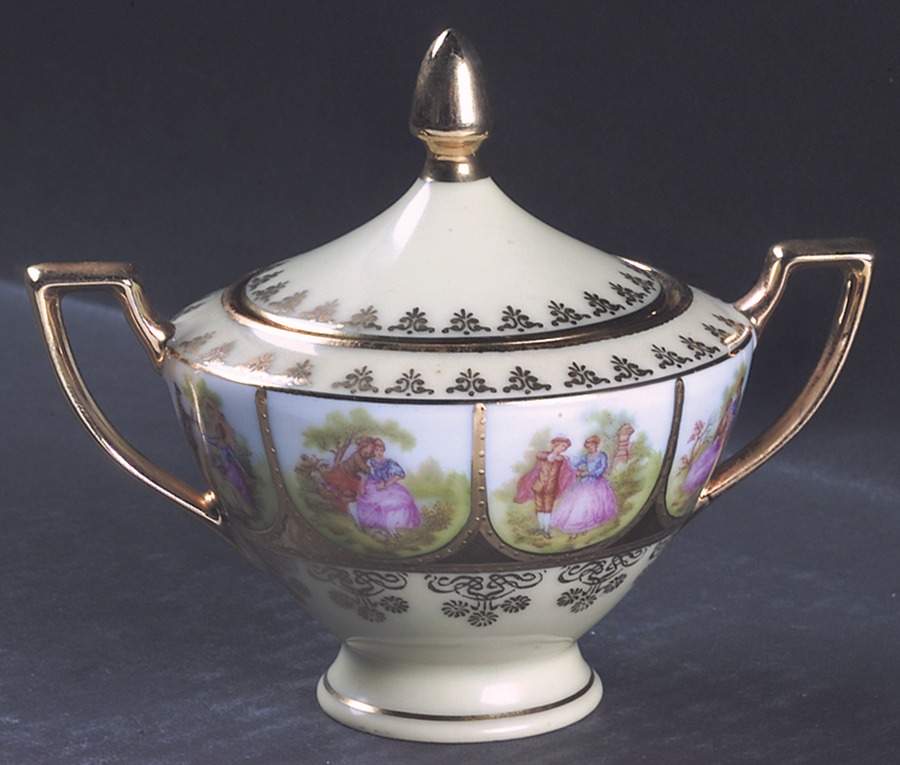 Love Story Individual Sugar Bowl & Lid by NC West Germany-1
