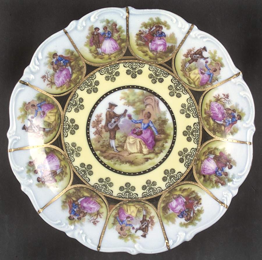 Love Story Scalloped Salad Plate by NC West Germany-1