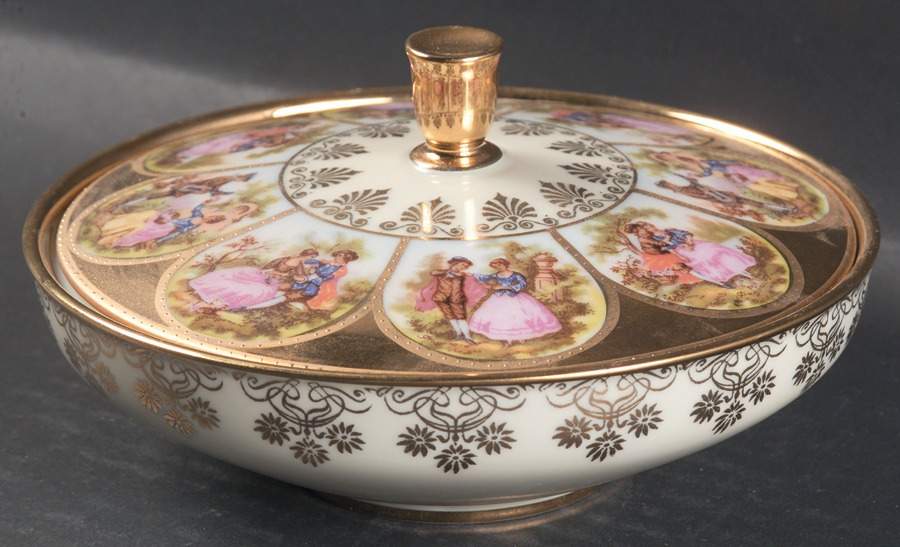Love Story Candy Box & Lid by NC West Germany-1