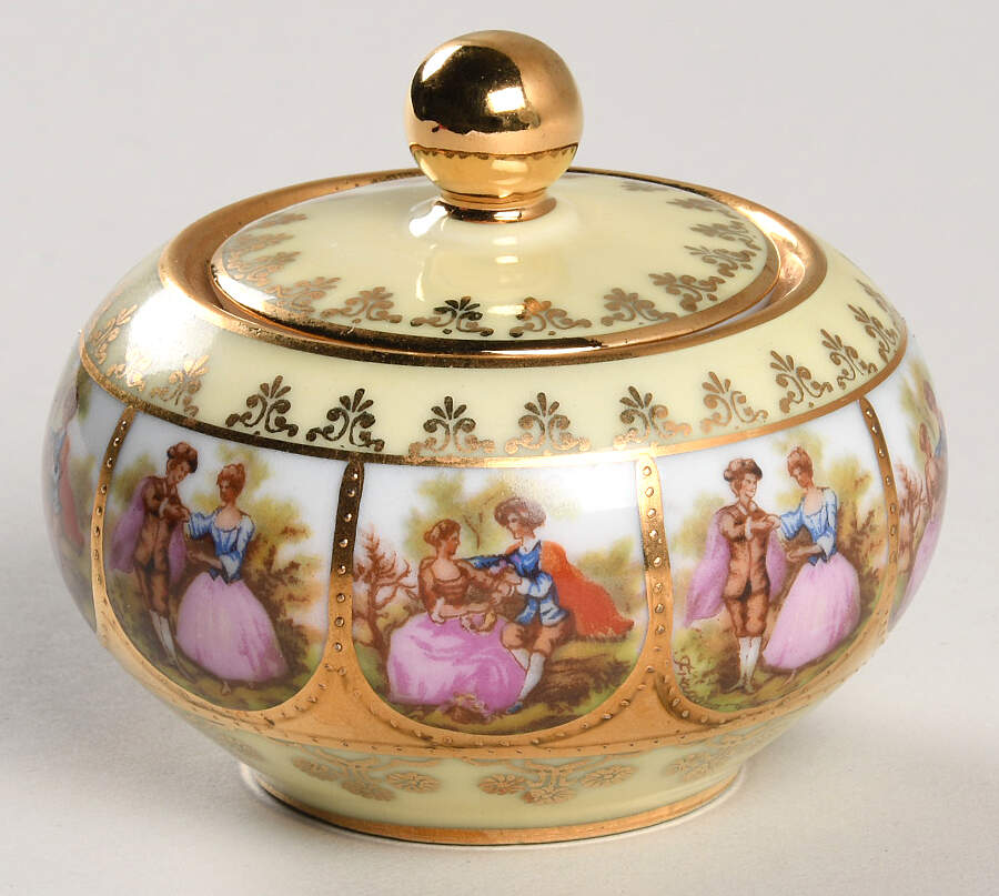 Love Story Individual Sugar Bowl & Lid by NC West Germany-1