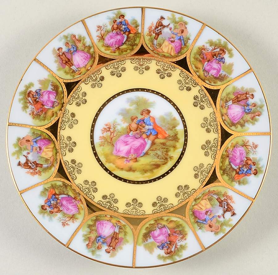 Love Story Salad Plate by NC West Germany-1