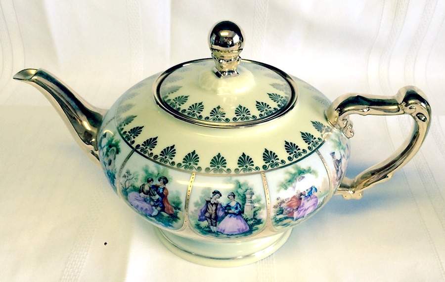 Love Story Teapot & Lid by NC West Germany-1