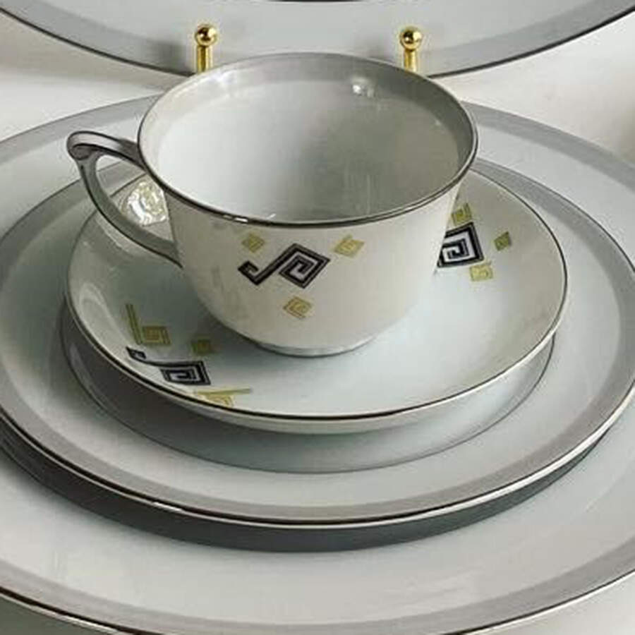 Camille Footed Cup & Saucer Set by Narumi-1