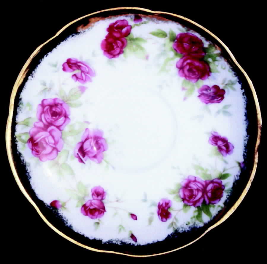 French Rose Saucer by Norcrest-1