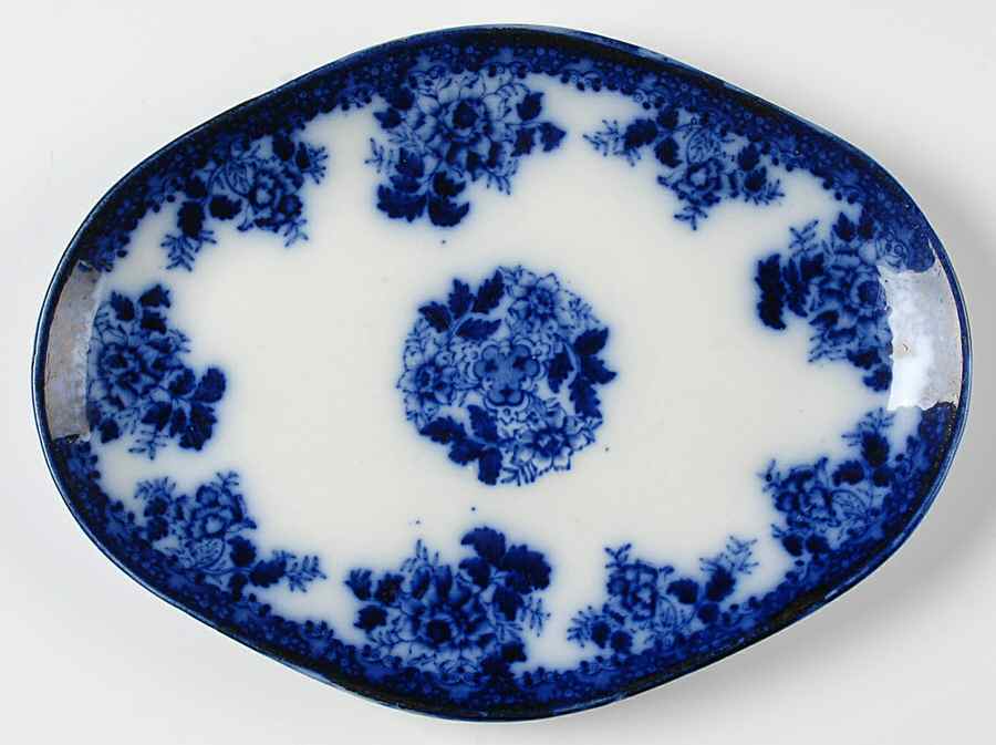 Waldorf (Embossed Line) 10" Oval Serving Platter by New Wharf-1