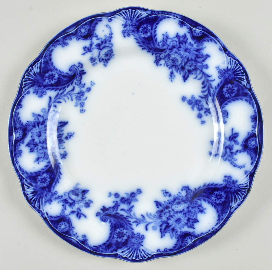 Lois (Flow Blue) Dinner Plate by New Wharf-1