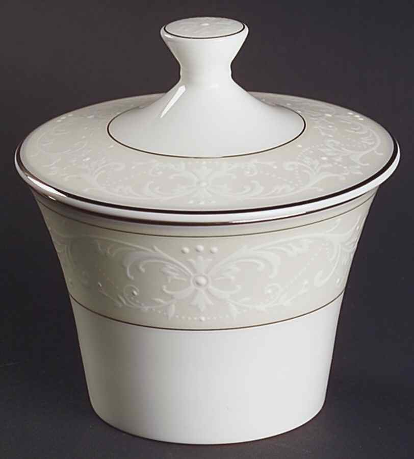 Pearl Symphony Sugar Bowl & Lid by Nikko-1