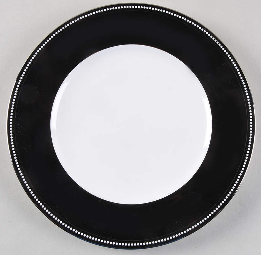 Midnight Pearl Accent Luncheon Plate by Nikko-1