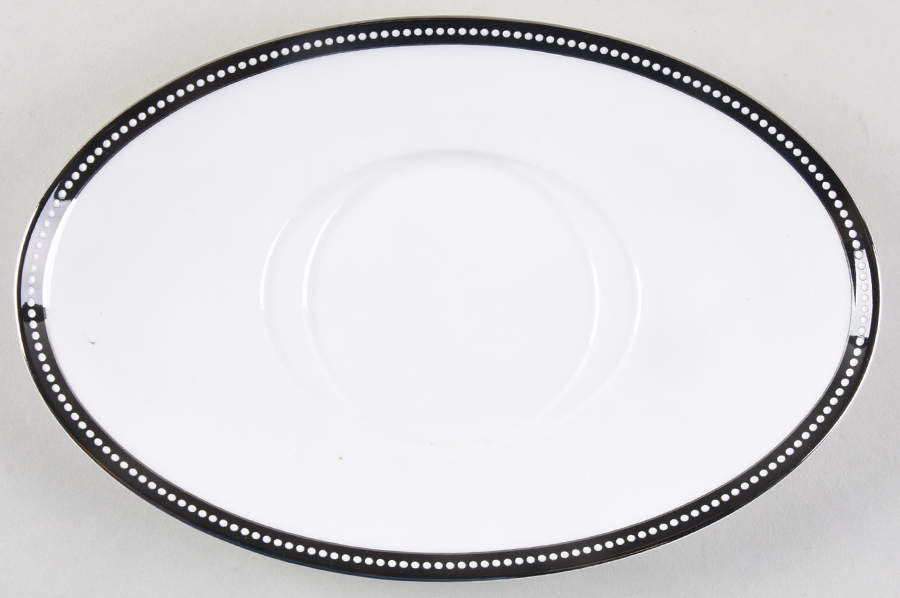 Midnight Pearl Underplate for Gravy Boat by Nikko-1