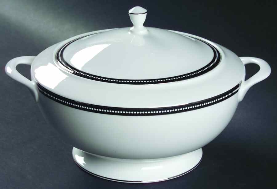 Midnight Pearl Round Covered Vegetable by Nikko-1