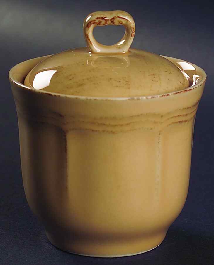 Country Market Antique Brown Sugar Bowl & Lid by Nikko-1