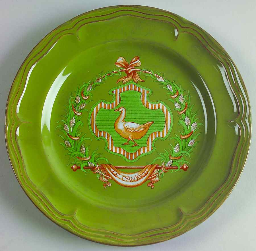Country Market Sage Green Accent Luncheon Plate by Nikko-1
