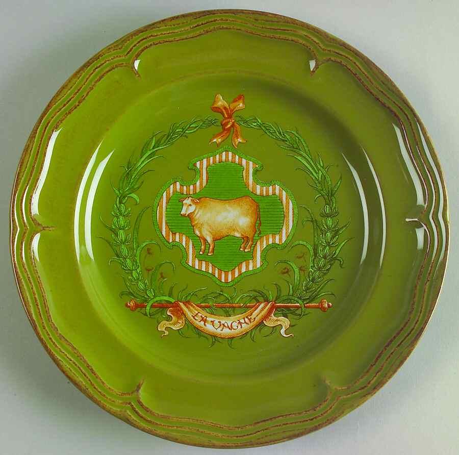 Country Market Sage Green Accent Luncheon Plate by Nikko-1
