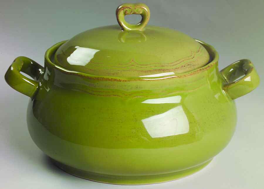 Country Market Sage Green Tureen &  Lid by Nikko-1