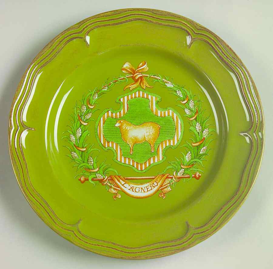 Country Market Sage Green Accent Luncheon Plate by Nikko-1