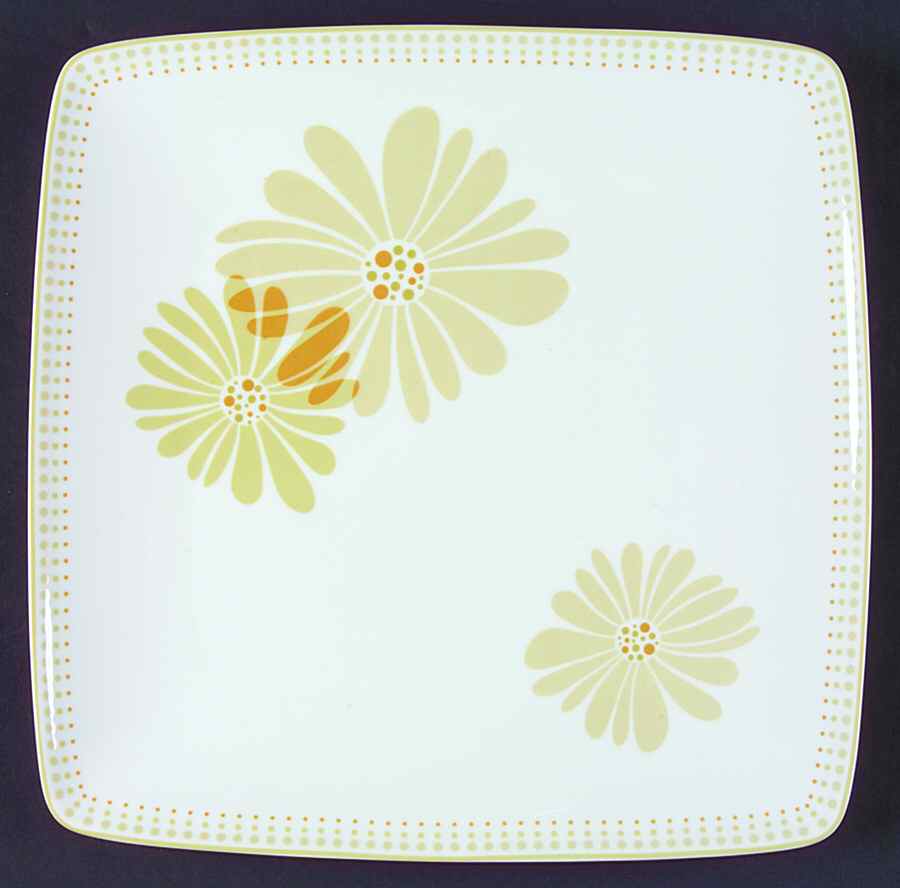 Serene Meadow Square Accent Dinner Plate by Noritake-1