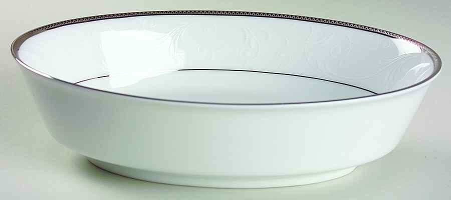 Regina Platinum 9" Oval Vegetable Bowl by Noritake-1