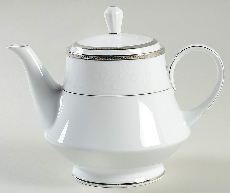 Regina Platinum Teapot & Lid by Noritake-1