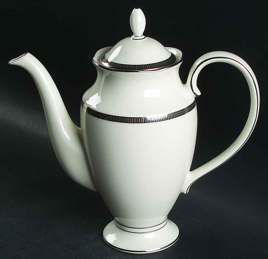 Sorrento Platinum Coffee Pot & Lid by Noritake-1