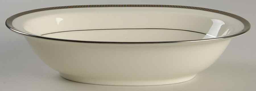 Sorrento Platinum 10" Oval Vegetable Bowl by Noritake-1
