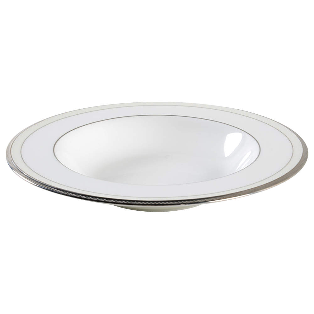 Champagne Pearls Rim Soup Bowl by Noritake-1