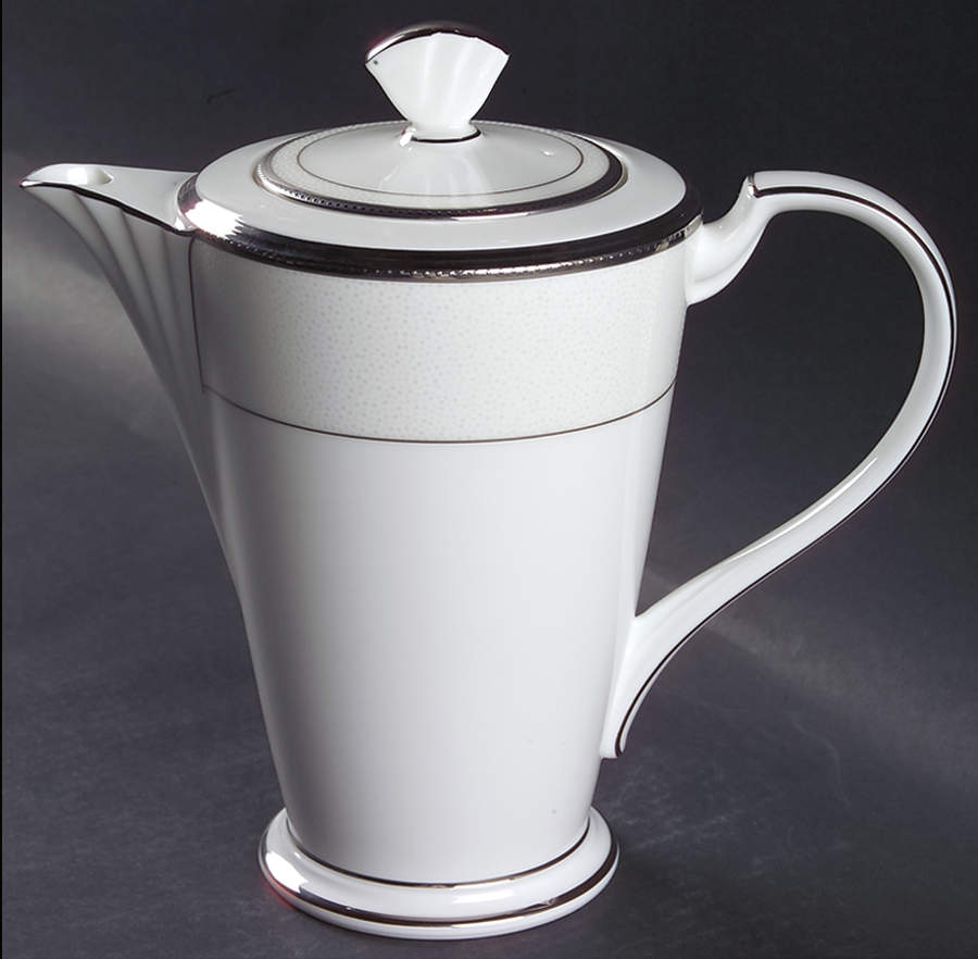 Champagne Pearls Coffee Pot & Lid by Noritake-1