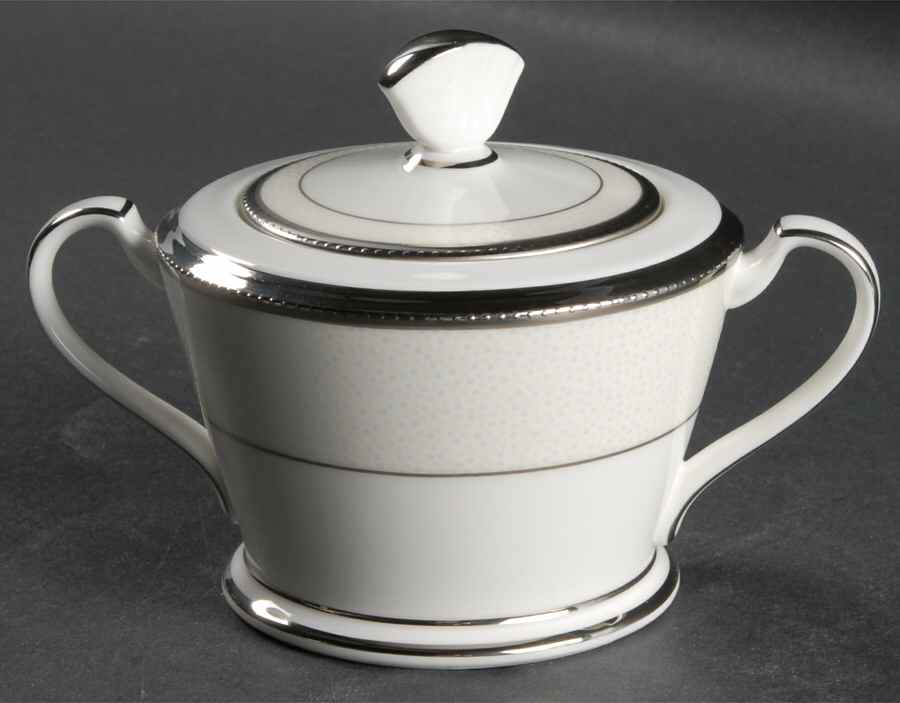 Champagne Pearls Sugar Bowl & Lid by Noritake-1