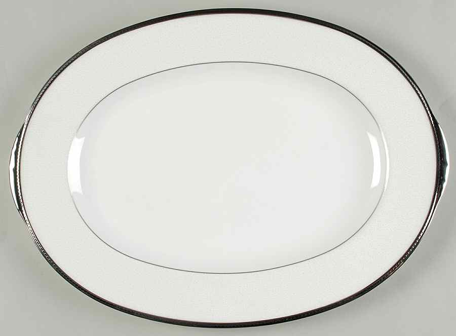 Champagne Pearls 14" Oval Serving Platter by Noritake-1