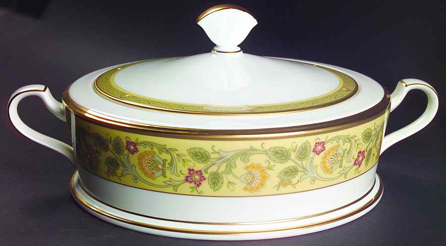 Golden Pageantry Round Covered Vegetable by Noritake-1
