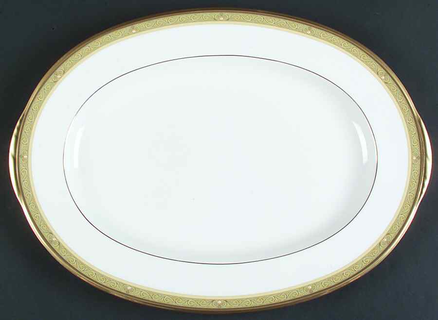 Golden Pageantry 16" Oval Serving Platter by Noritake-1