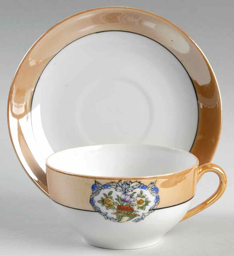 N2197 Flat Cup & Saucer Set by Noritake-1